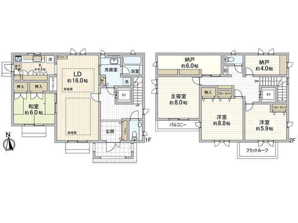 上甲東園2丁目 戸建 間取図(平面図)