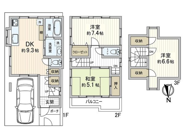 樋ノ口町2丁目 戸建 間取図(平面図) 間取図(平面図)