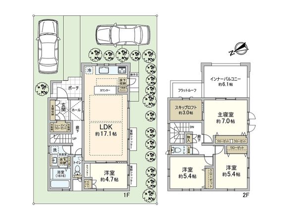 仁川町1丁目 戸建 間取図(平面図)