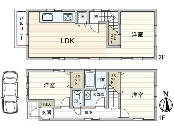 越水町 戸建 間取図(平面図) 越水町 戸建 間取図(平面図)