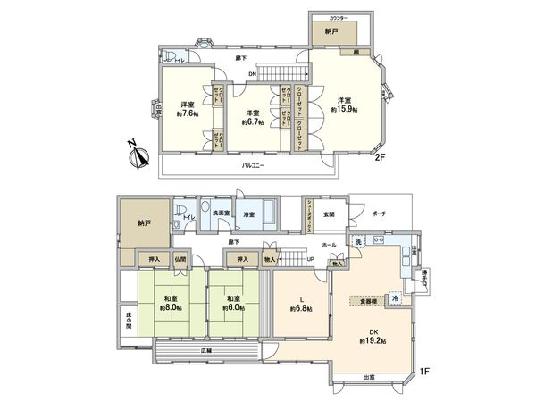 仁川町六丁目中古戸建 間取図(平面図) 仁川町六丁目中古戸建 間取図(平面図)