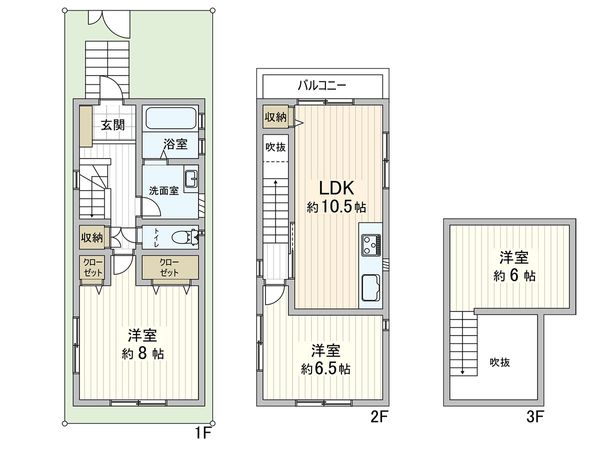 一里山町 戸建 間取図(平面図) 一里山町 戸建 間取図(平面図)