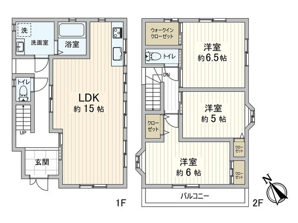 段上町5丁目戸建 間取図(平面図) 段上町5丁目戸建 間取図(平面図)
