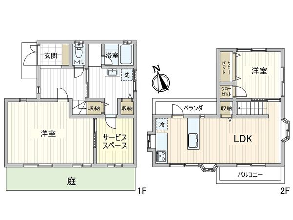 西宮市中島町戸建 間取図(平面図) 西宮市中島町戸建 間取図(平面図)