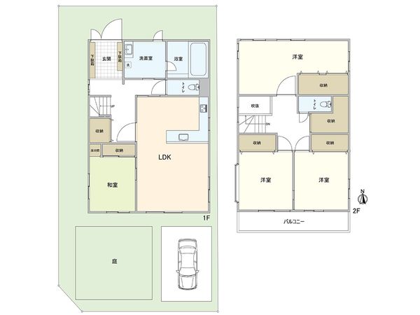 西宮市段上町6丁目 戸建 間取図(平面図)