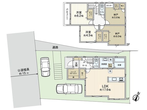 岡田山 新築戸建 間取図(平面図) 岡田山 新築戸建 間取図(平面図)