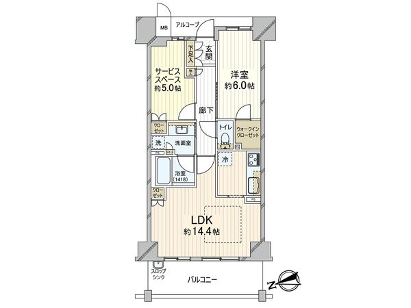 ジ・アーバネックス西宮 間取図(平面図)