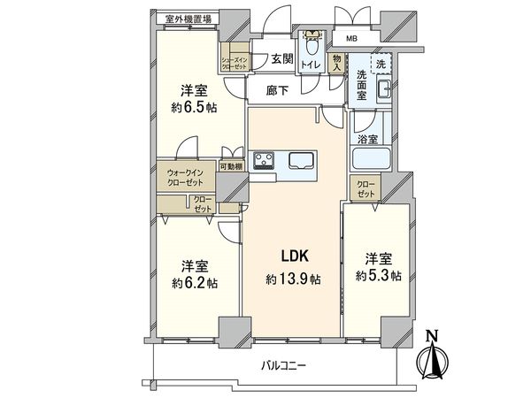 ファインビュー西宮 間取図(平面図) ファインビュー西宮 間取図(平面図)