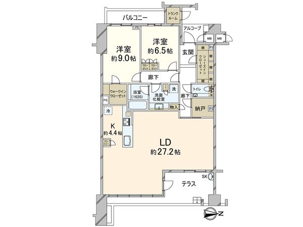 プラウド芦屋平田町 間取図(平面図) プラウド芦屋平田町 間取図(平面図)