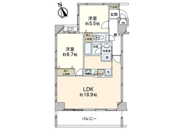 ロイヤル甲東園駅前 間取図(平面図) ロイヤル甲東園駅前 間取図(平面図)