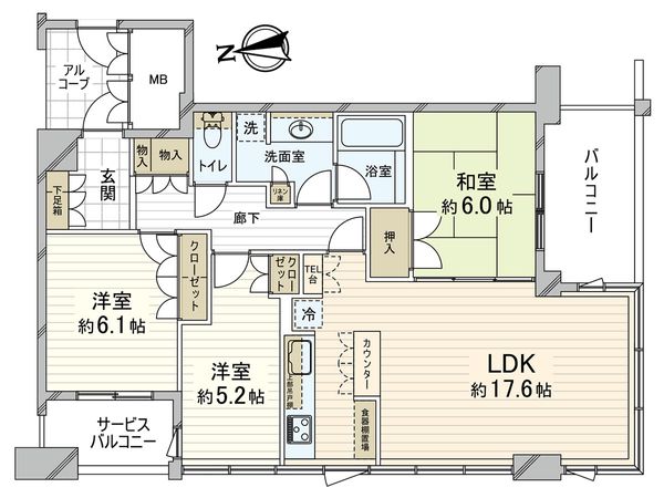 プラネスーペリア西宮 間取図(平面図) 間取図(平面図)