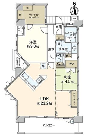 セレッソコート甲子園口ディアナ 間取図(平面図) 間取図(平面図)