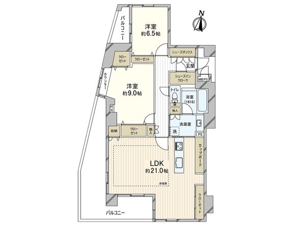 ワコーレ夙川松園町 間取図(平面図)
