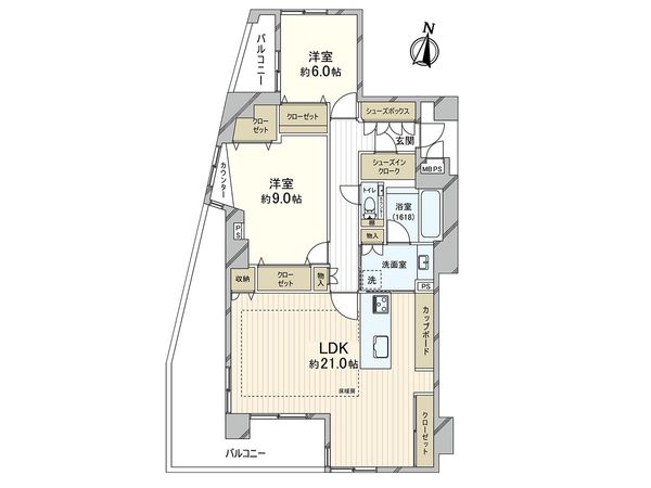 ワコーレ夙川松園町 間取図(平面図)