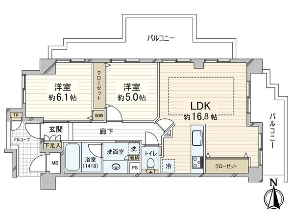 ロイヤル西宮中央公園 間取図(平面図) ロイヤル西宮中央公園 間取図(平面図)