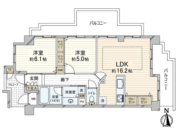 ロイヤル西宮中央公園 間取図(平面図)