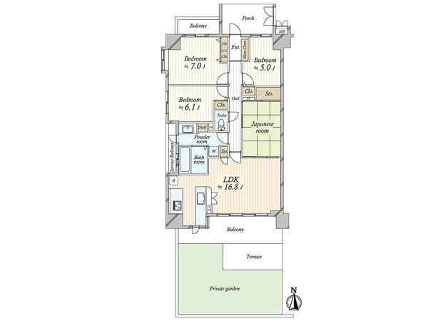 イトーピア香櫨園酒蔵通り 間取図(平面図) 間取図(平面図)