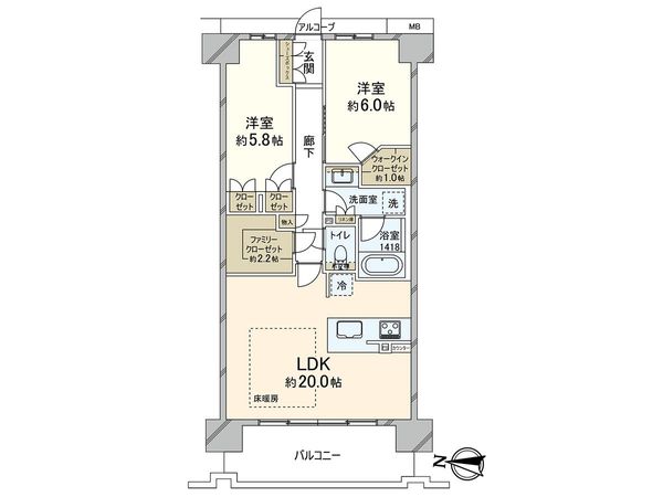 ヴェリテ千里青葉丘 間取図(平面図)