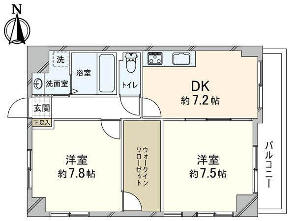 グレイス西宮 間取図(平面図) グレイス西宮 間取図(平面図)