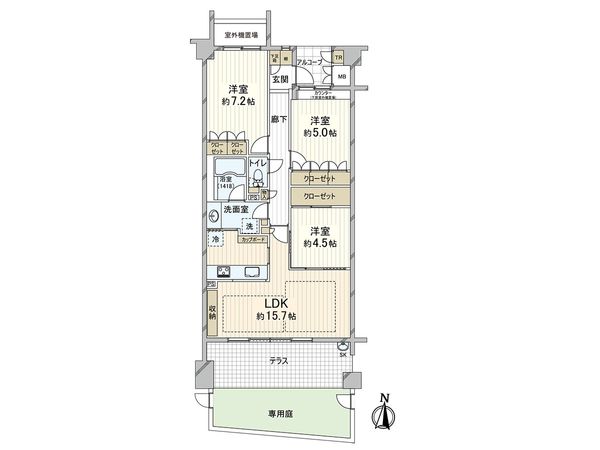 ステイツ西宮門戸レジデンス 間取図(平面図)