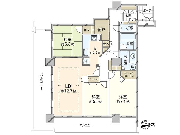 エイヴィスタワー西宮 間取図(平面図)