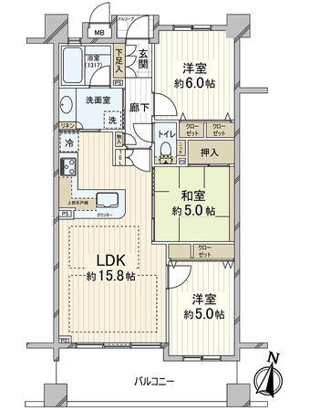ロイヤル西宮北口センシア 間取図(平面図) ロイヤル西宮北口センシア 間取図(平面図)
