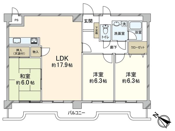 グランドメゾン広田 間取図(平面図) 間取図(平面図)