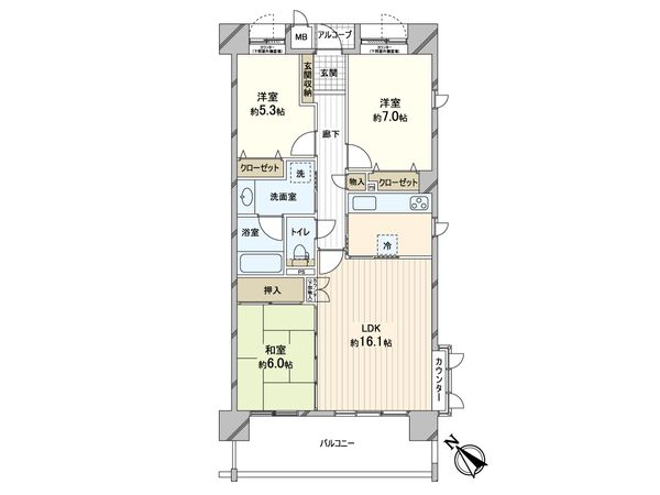 西宮マリナパークシティ 杜のまち1番館 間取図(平面図) 西宮マリナパークシティ 杜のまち1番館 間取図(平面図)
