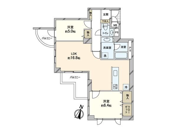 グレーシィ月見山 間取図(平面図)