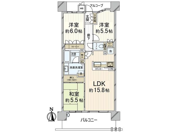 ジオ西宮北口ガーデンズ NE棟 間取図(平面図) ジオ西宮北口ガーデンズ NE棟 間取図(平面図)