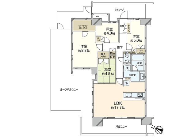 ルネ西宮仁川 間取図(平面図) ルネ西宮仁川 間取図(平面図)