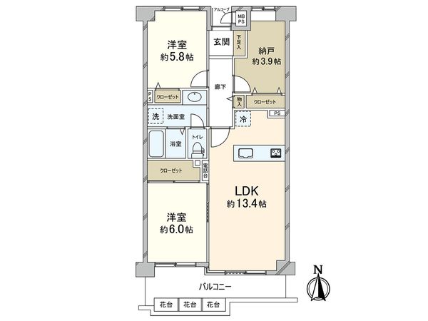 東岡本ハウス 間取図(平面図) 東岡本ハウス 間取図(平面図)