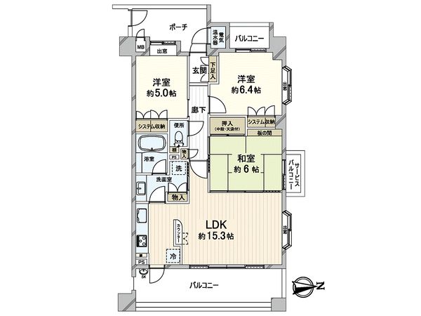 西宮門戸アーバンライフ パークヴィレ 間取図(平面図) 西宮門戸アーバンライフ パークヴィレ 間取図(平面図)