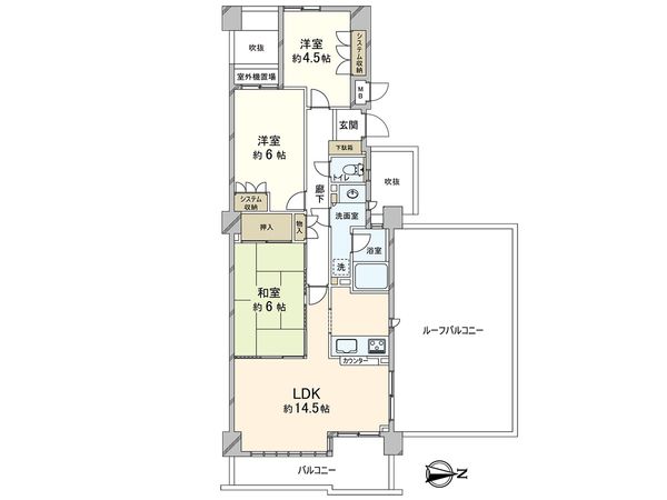 パークハイム上甲東園くすのき通り 間取図(平面図) パークハイム上甲東園くすのき通り 間取図(平面図)