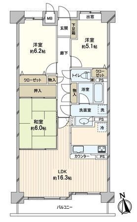 ステイツ甲東園フラッツ 間取図(平面図) ステイツ甲東園フラッツ 間取図(平面図)
