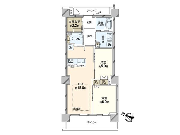 マスターズマンション苦楽園中楽坊 間取図(平面図) マスターズマンション苦楽園中楽坊 間取図(平面図)