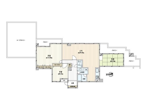フォレスティア苦楽園 間取図(平面図) フォレスティア苦楽園 間取図(平面図)