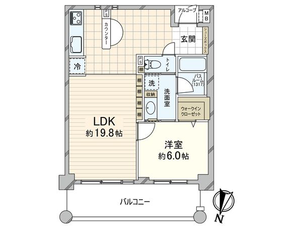 ワコーレアーバンヒル山手 間取図(平面図) ワコーレアーバンヒル山手 間取図(平面図)