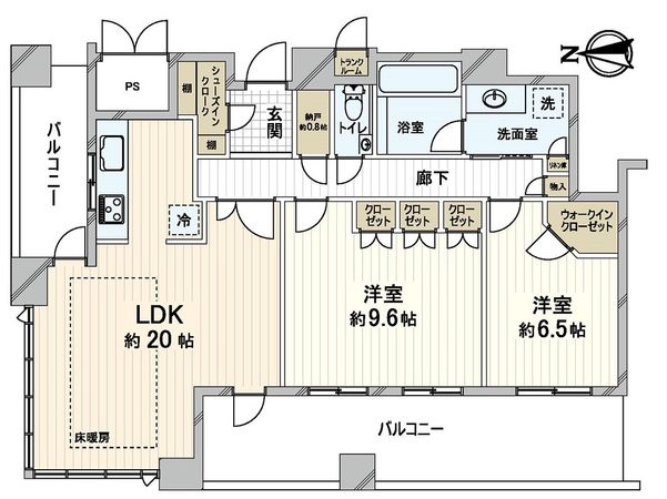 エルグレース西宮 間取図(平面図) 間取図(平面図)