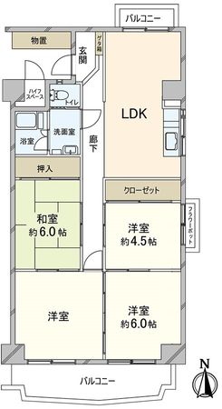 メガロコープ西宮(Ⅱ) 間取図(平面図) メガロコープ西宮(Ⅱ) 間取図(平面図)