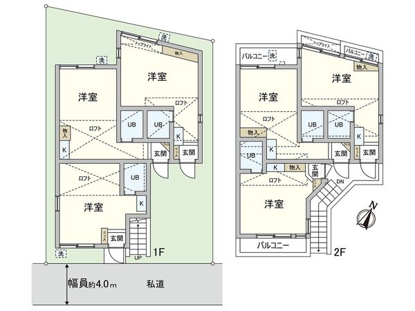 サンパレス21上ヶ原Ⅴ 間取図(平面図) 間取図(平面図)