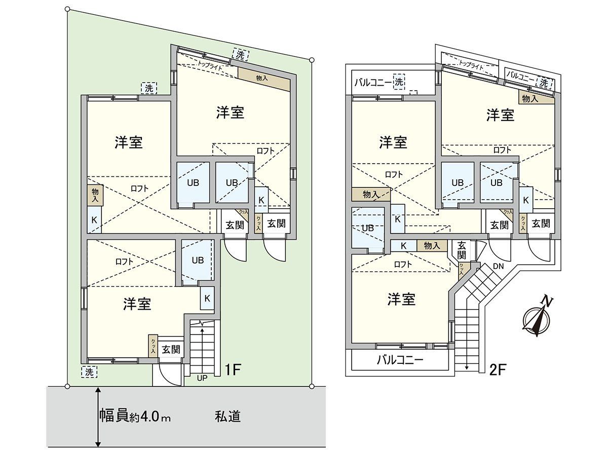 サンパレス21上ヶ原Ⅴ 間取図(平面図) 間取図(平面図)