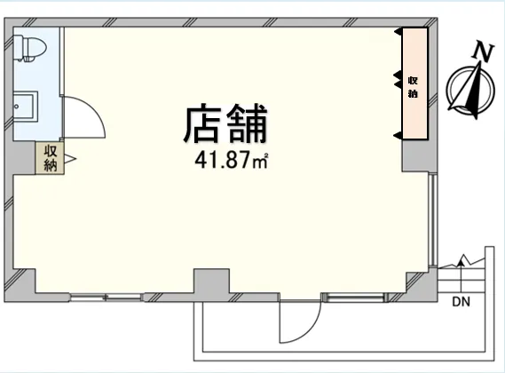 日当たり良好です。飲食店利用可（規約制限有）ネイルサロン・学習塾・整骨院等の利用がオススメです。