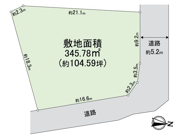 翠ケ丘町土地 区画図