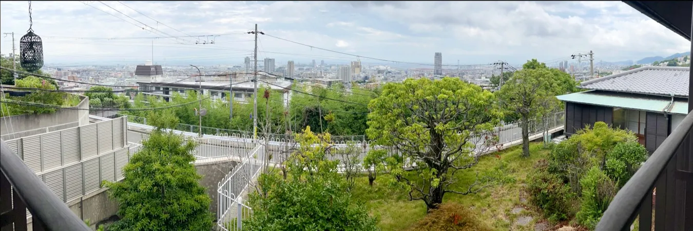 建物２階部分からの眺望