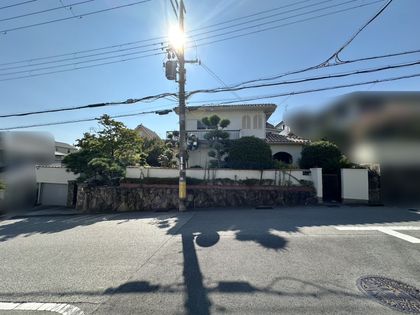 西宮市高座町土地2号地 前面道路含む外観