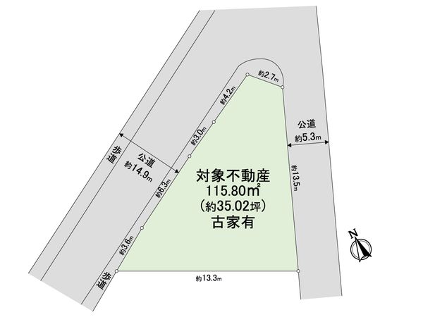 岩園町 土地 区画図