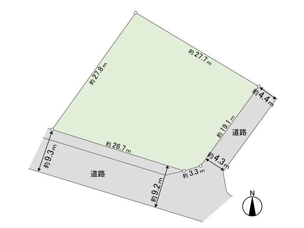 芦屋市奥池町 土地 区画図