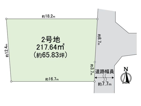 西宮市高座町土地2号地 区画図