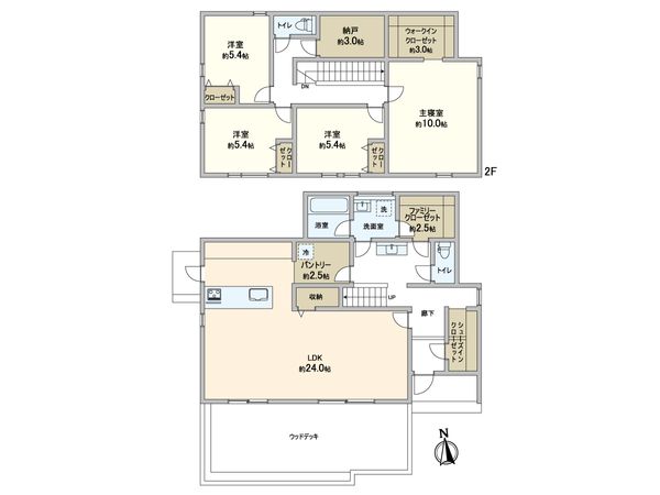 翠ケ丘町 土地 建物プラン例 (間取り図) 翠ケ丘町 土地 建物プラン例 (間取り図)